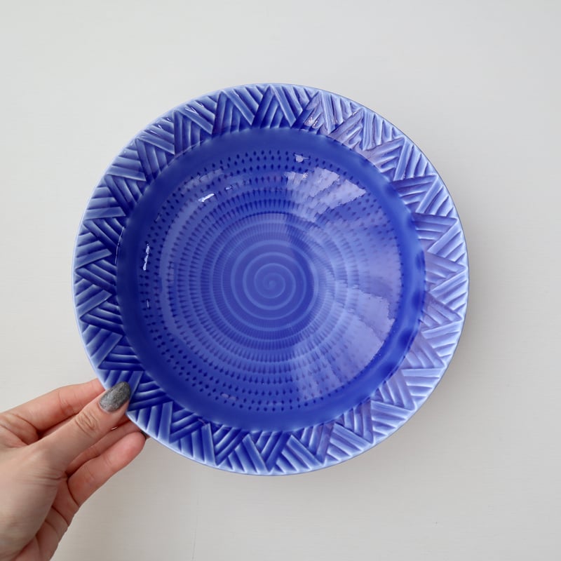 波佐見焼 一真窯 ウェーブ 盛鉢 | nukumoly