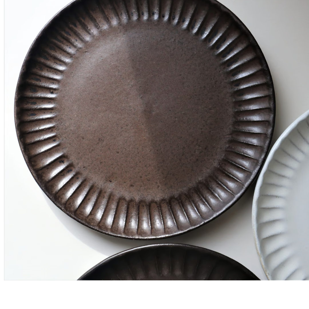 会津磐梯石皿 丸皿 会津磐梯石皿 丸皿