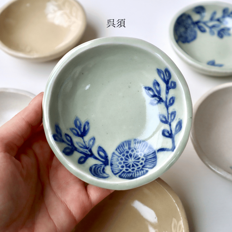 松崎麗 豆鉢（グレー・呉須・ベージュ） | nukumoly