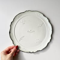 【美品】陶房遊　輪花リム付鉢(小) ペア 砥部焼 陶房遊 錆青輪花リム付鉢（中） | nukumoly