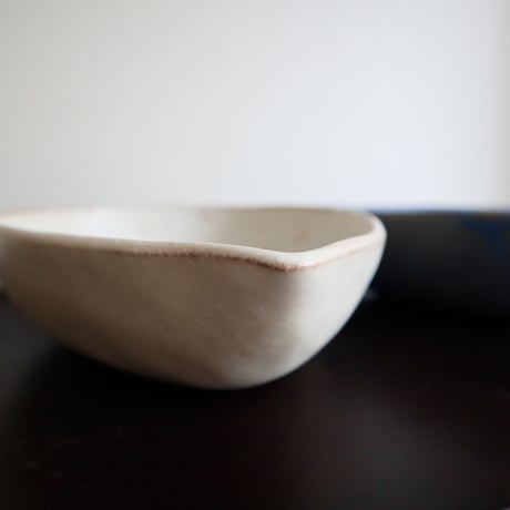 益子焼　わかさま陶芸　しずく鉢（ブルーグレー・kinari）