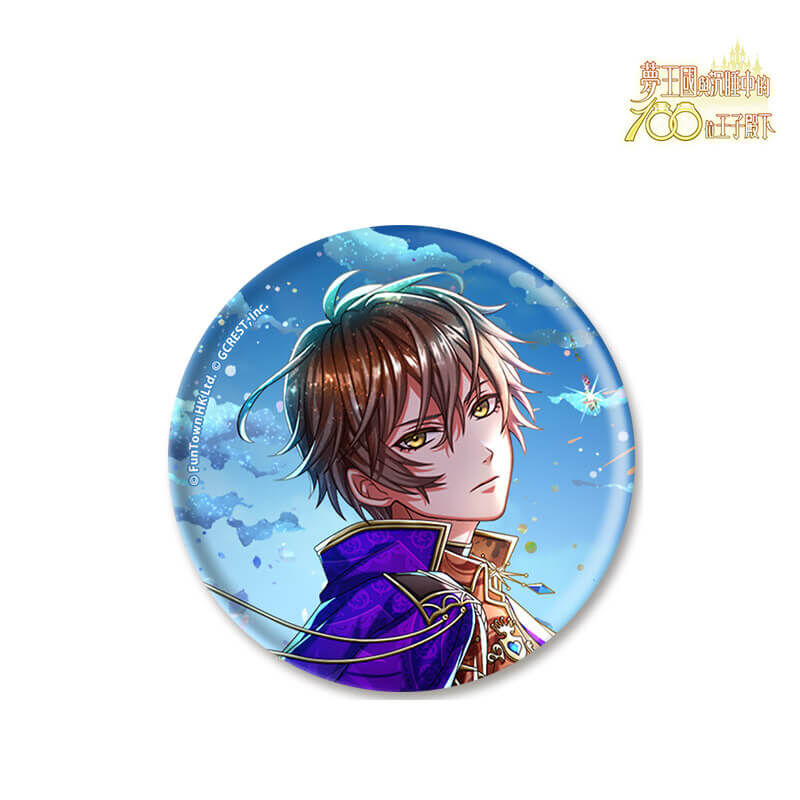 夢100　アニカフェキッチンカー限定　缶バッジ　グレイシア 夢100 缶バッジ 追憶の空に廻る星 リカ/ロイエ /グレイシア