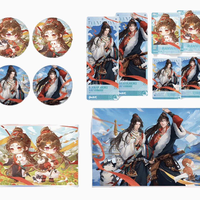 2ha/二哈和他的白猫师尊 雪域牧歌シリーズ チェキ/缶バッジ/色紙 2ha/二哈和他的白猫师尊 雪域牧歌シリーズ チェキ/缶バッジ/色紙