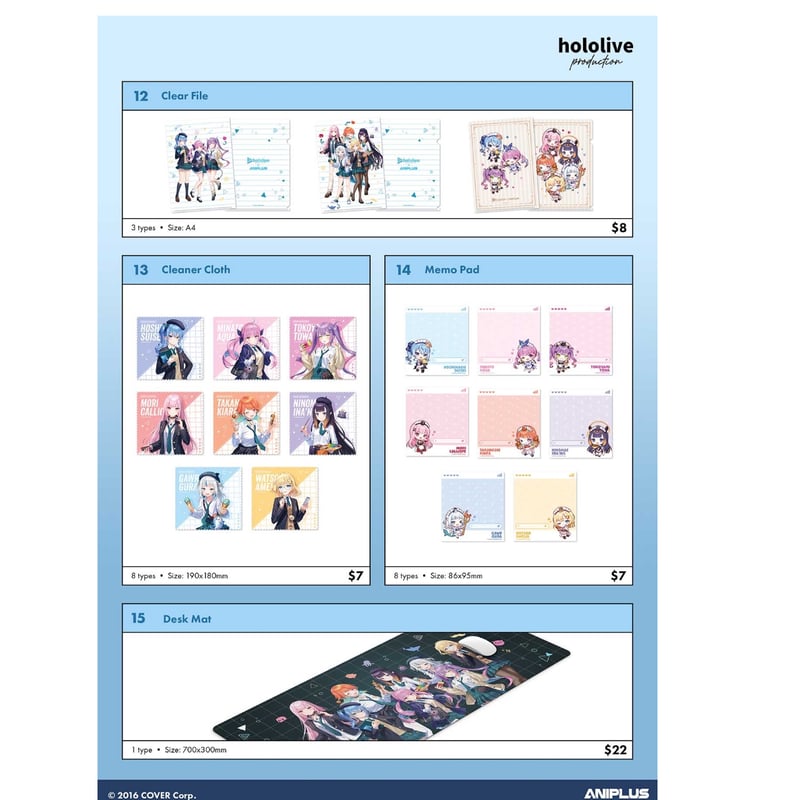 hololive ホロライブ コラボカフェグッズ 第二弾 シンガポール限定