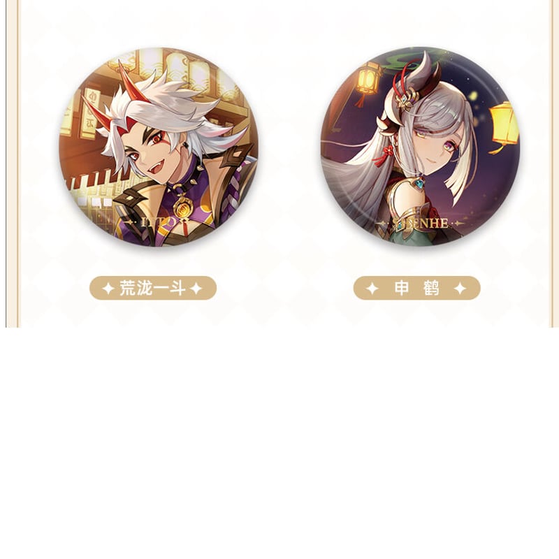 原神 キャラクターGenshin 缶バッジ | 瑠璃代行