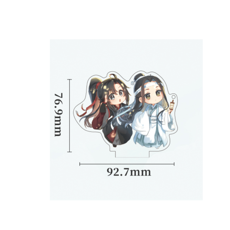 「魔道祖師」 アクリルスタンド・マスキングテープ・ステッカー 魔道祖師 アクリルスタンド&マスキングテープセット 4人 藍忘機