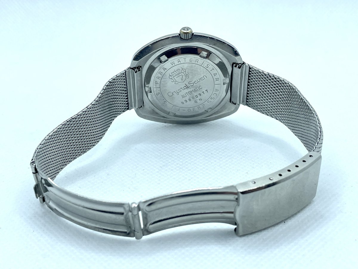 【OH済】 CITIZENクリスタルセブンCustom30石 OH済】シチズンクリスタルセブンカスタム27石自動巻【新品風防