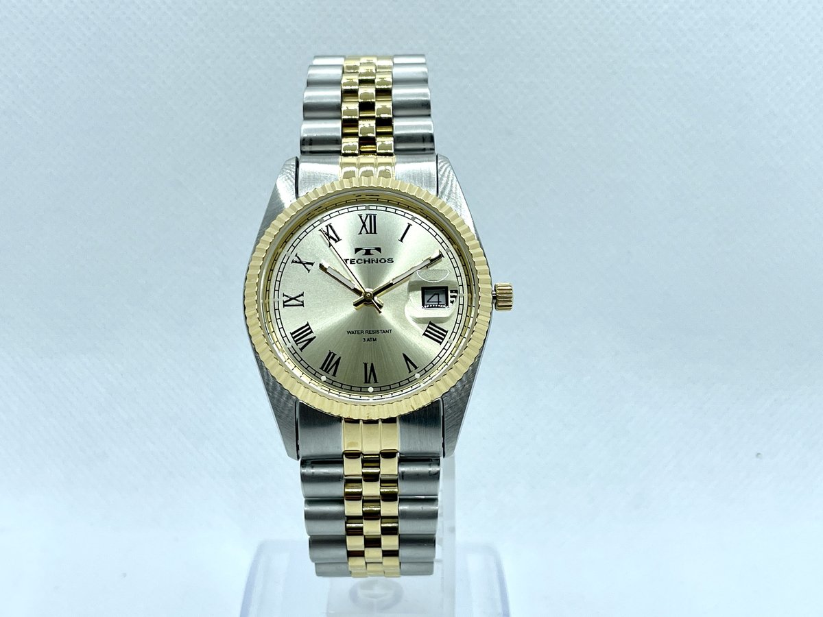 新品、未使用】TECHNOS テクノス クォーツ デイト【新古品