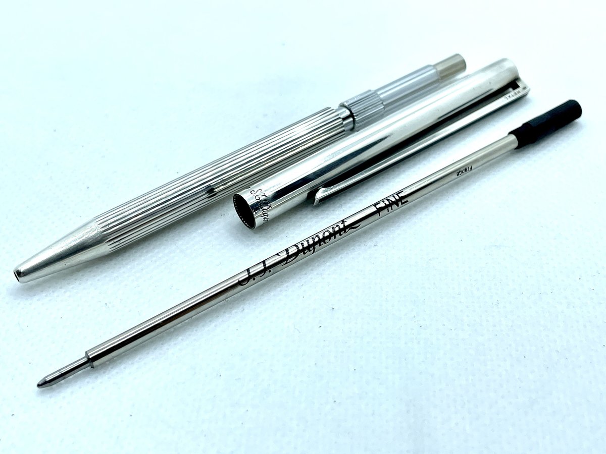 DuPont】デュポンスターリングシルバーボールペンSV925【筆記OK DuPont】デュポンスターリングシルバーボールペンSV925【筆記OK