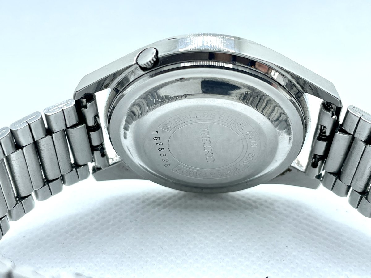 【OH済/風防新品/希少ビッグケース】 SEIKO セイコー スポーツマチック5 JA-0648| セイコー スポーツマチック ファイブ 6619-8180 21石