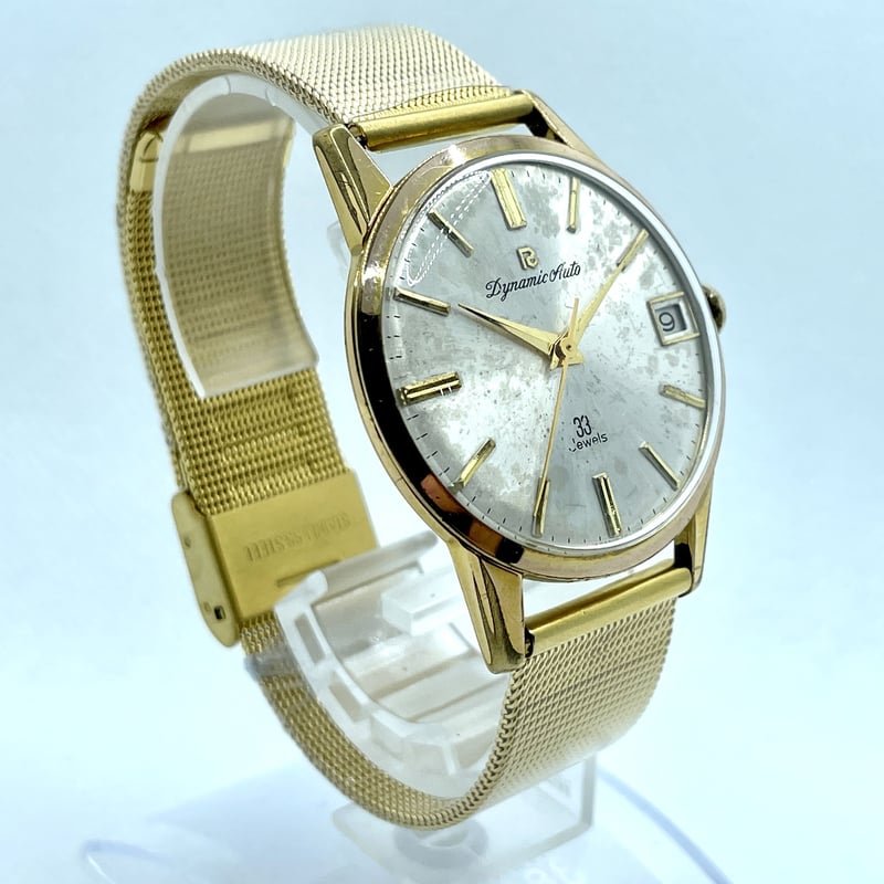 リコー　不動　Dynamic Auto 33 Jewels 自動巻き　腕時計 21年10月OH済】リコーダイナミックオートオートマチックカレンダー33石