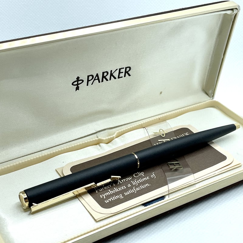 Parker】パーカーボールペンアロークリップ新品純正インク交換済み筆記