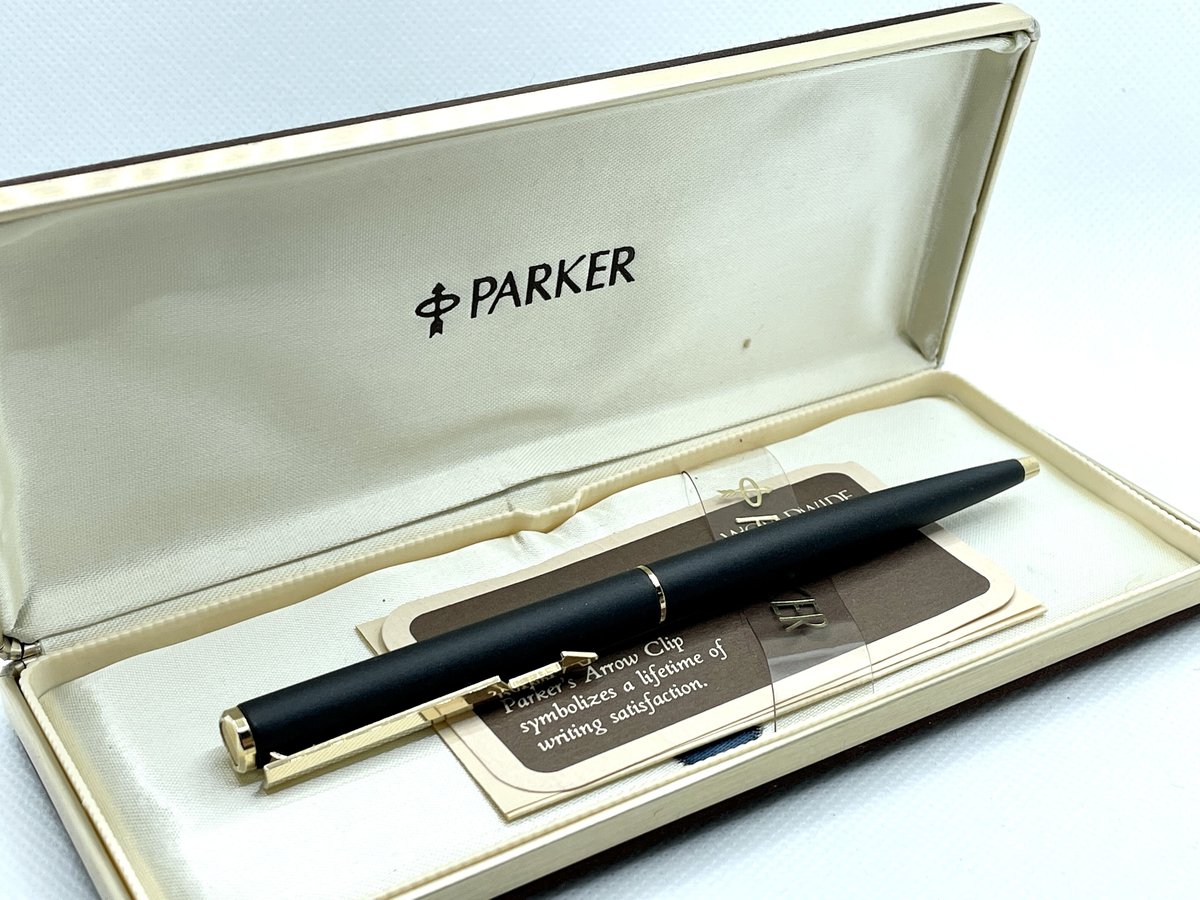 Parker】パーカーボールペンアロークリップ新品純正インク交換済み筆記