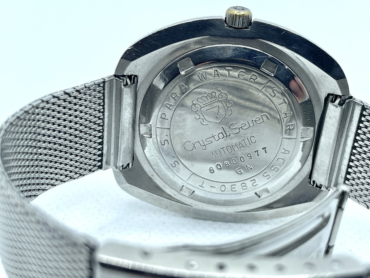【OH済】 CITIZENクリスタルセブンCustom30石 OH済】シチズンクリスタルセブンカスタム27石自動巻【新品風防