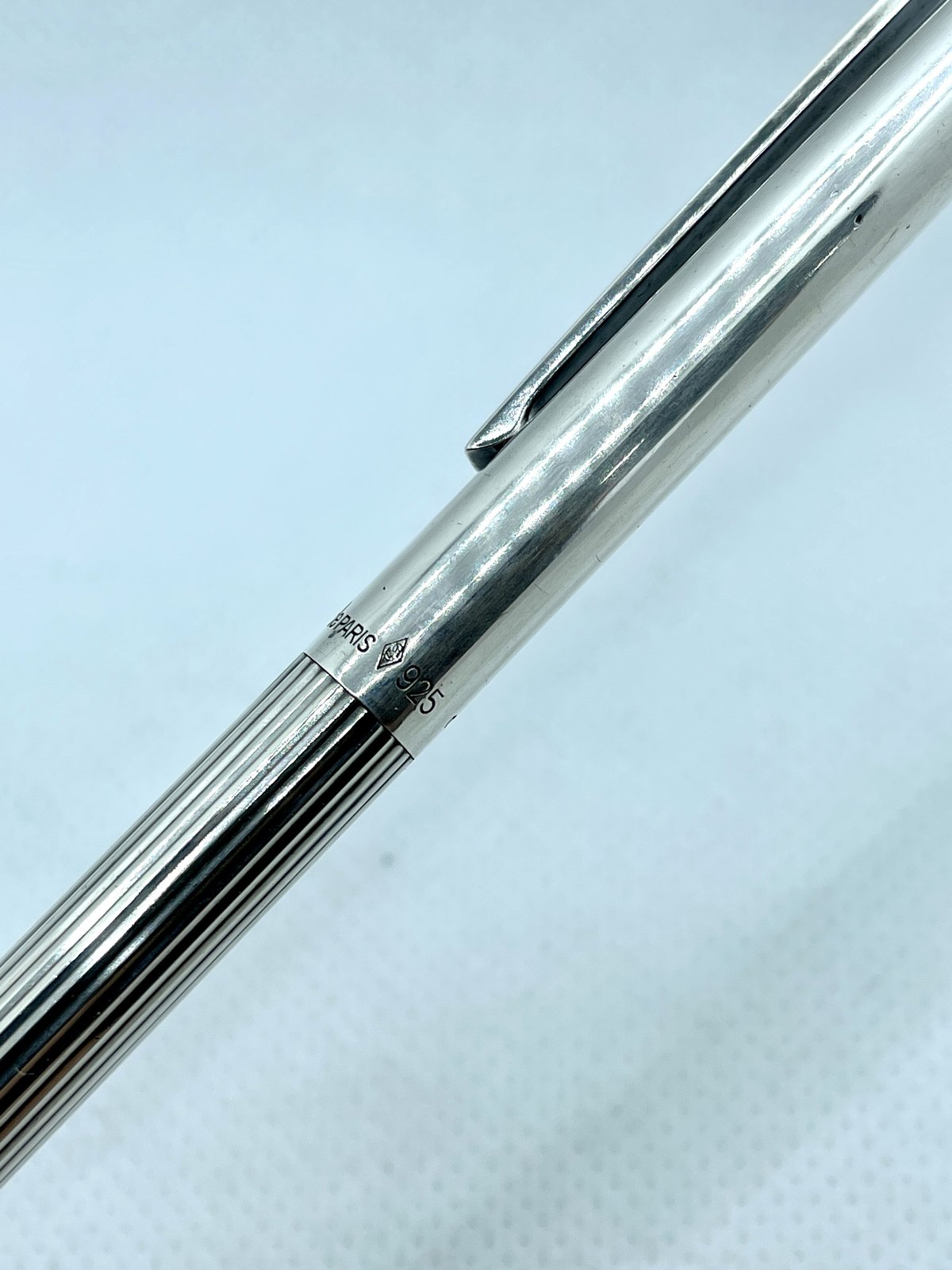 DuPont】デュポンスターリングシルバーボールペンSV925【筆記OK DuPont】デュポンスターリングシルバーボールペンSV925【筆記OK