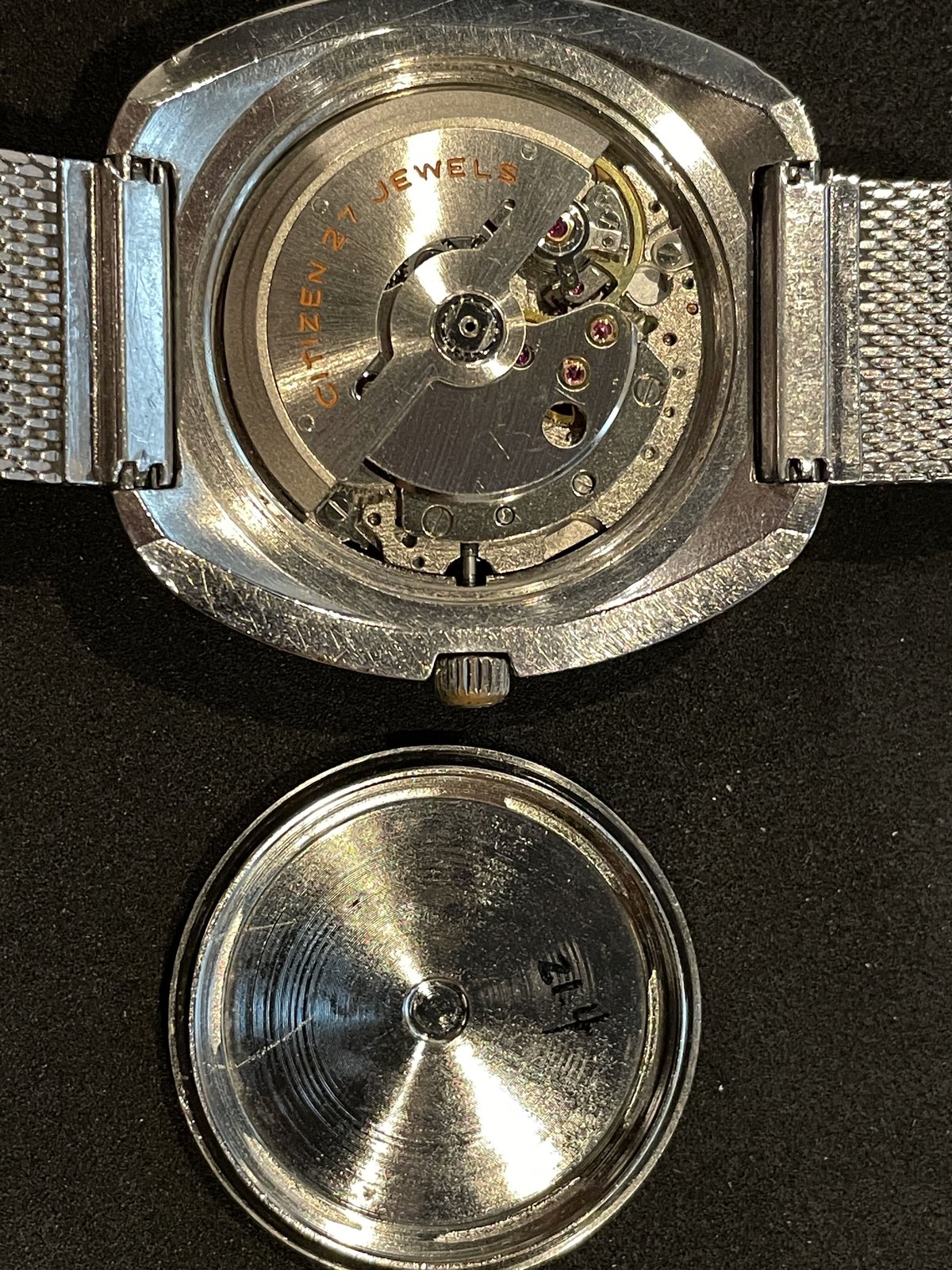 OH済】シチズンクリスタルセブンカスタム27石自動巻【新品風防