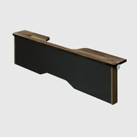 WALNUT SECOND TABLE NARROW BODY For full flat seat