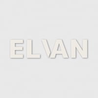 ELVAN  LOGO STICKER WHITE