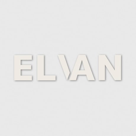 ELVAN  LOGO STICKER WHITE