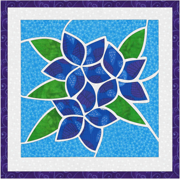 桔梗 ステンドグラス風キルト（MOSAIC QUILT）型紙 | Quilt