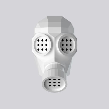 [日本語版] THE ONE｜ガスマスクのペーパークラフト用テンプレート