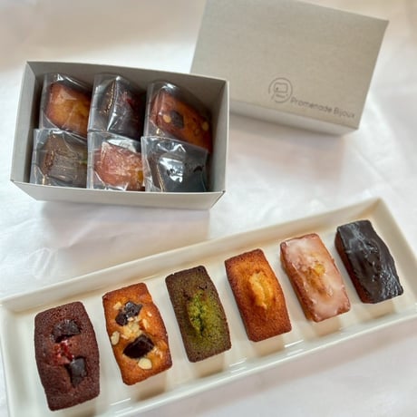 フィナンシェBOX（6個入り）　※ギフト用にイベント毎のシール貼付できます。