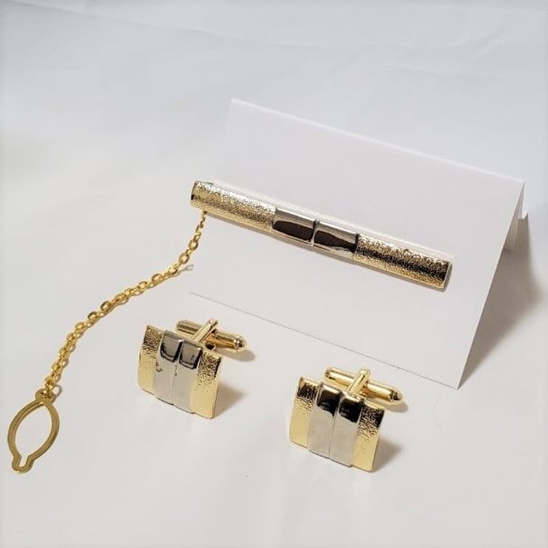 カフスとタイピンのセット】フォーマルからカジュアルまで(G&S-02