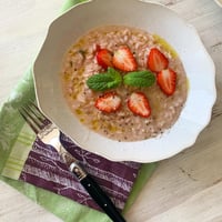 ⭐️動画オンラインレッスン　いちごリゾット・薄焼きパリパリピザ・サルティンボッカ・レモンシュークリーム