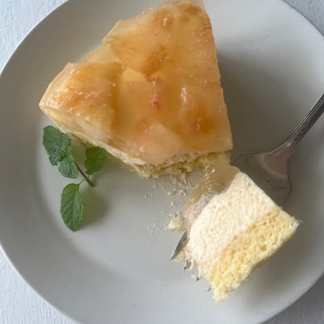 NEWオンライン動画レッスン・桃ゼリーとクリームチーズのケーキ＆クスクスサラダ