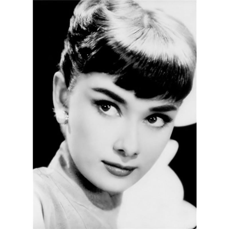 アートポスター オードリーヘップバーン モノクロ写真シリーズ