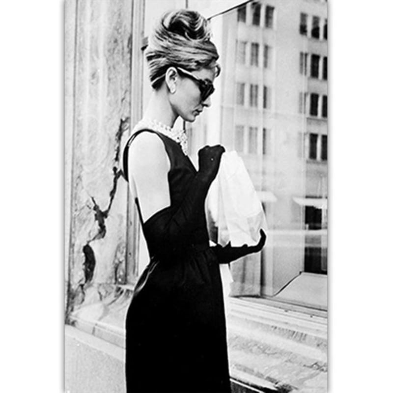 オードリーヘップバーンモノクロ写真フォトパネル アートポスター オードリーヘップバーン モノクロ写真シリーズ