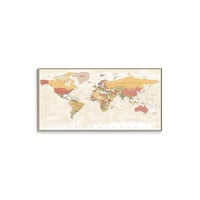 アートポスター 世界地図 シリーズ デザインNO-6
