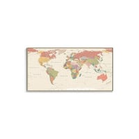 アートポスター 世界地図 シリーズ デザインNO-7