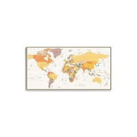 アートポスター 世界地図 シリーズ デザインNO-1