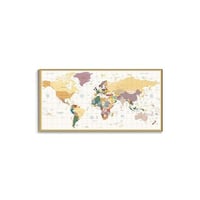 アートポスター 世界地図 シリーズ デザインNO-3