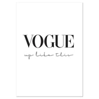 アートポスター モノクロ写真シリーズ VOGUE ヴォーグ デザインNO-4