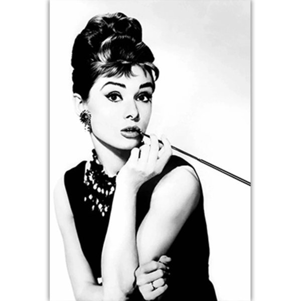 オードリーヘップバーンモノクロ写真フォトパネル アートポスター オードリーヘップバーン モノクロ写真シリーズ