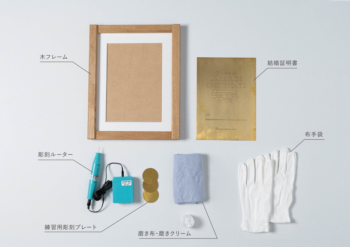 結婚証明書 打刻印 真鍮 刻印 セット 結婚証明書 打刻印 真鍮 刻印 セット