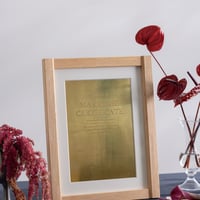 真鍮結婚証明書 A type | enu wedding