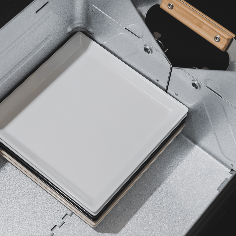 canowa スクエアリバーシブルプレート S 190 クールグレイ | canowa off