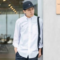 BRワンポイント刺繍オックスフォード B/D L/Sシャツ