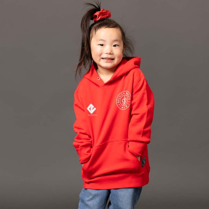 CILIFETY×BRI KIDSスウェットP/Oパーカー (RED) | BELUGAROS