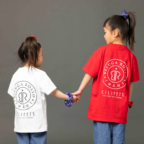 CILIFETY×BRI KIDS S/S Tシャツ(WHT・RED)