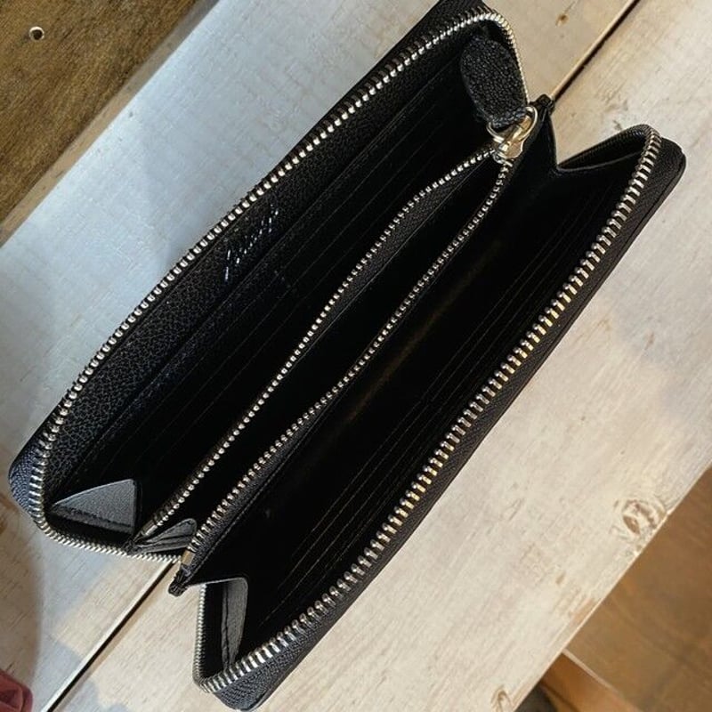 【新品】スティングレイ L字ファスナー財布 ガルーシャ ウォレット（ブラック） ハーフ財布 L字コイン エイ スティングレイ ガルーシャ メンズ