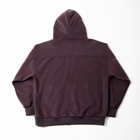 REVERSIBLE SWEAT ZIP HOODIE (D.BROWN)