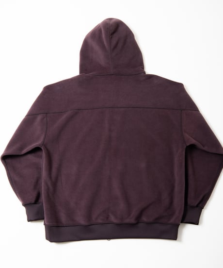 REVERSIBLE SWEAT ZIP HOODIE (D.BROWN)
