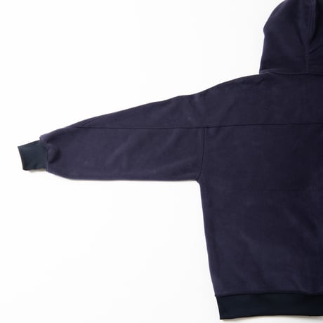REVERSIBLE SWEAT ZIP HOODIE (D.NAVY)