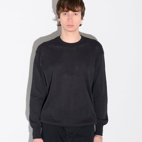 Sheer Washi Crew Neck Knit "Dennis"