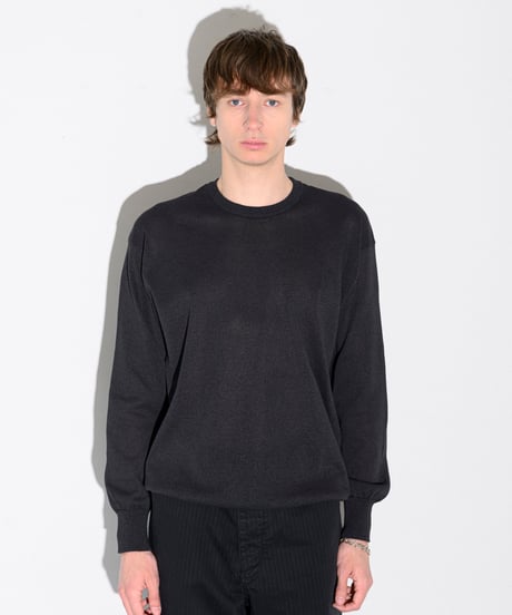 Sheer Washi Crew Neck Knit "Dennis"