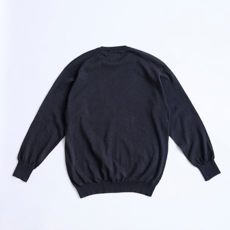 Sheer Washi Crew Neck Knit "Dennis"